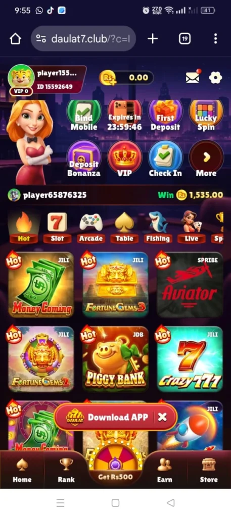 Daulat777 game